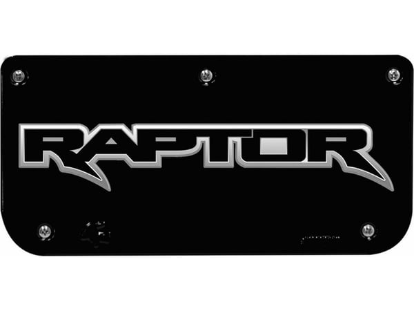 Raptor Black Wrap Plate With Screws 12"