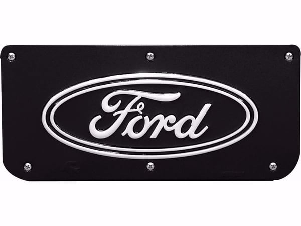 Gatorback Replacement Plate - Ford Logo Black Wrap - Single 14" Plate