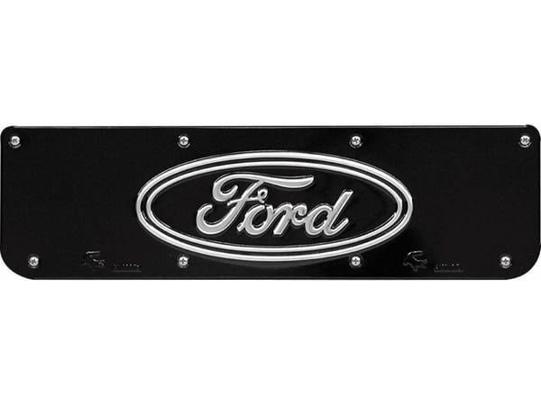 Gatorback Replacement Plate - Ford Logo Black Wrap - Single 19"-21" Dually Plate