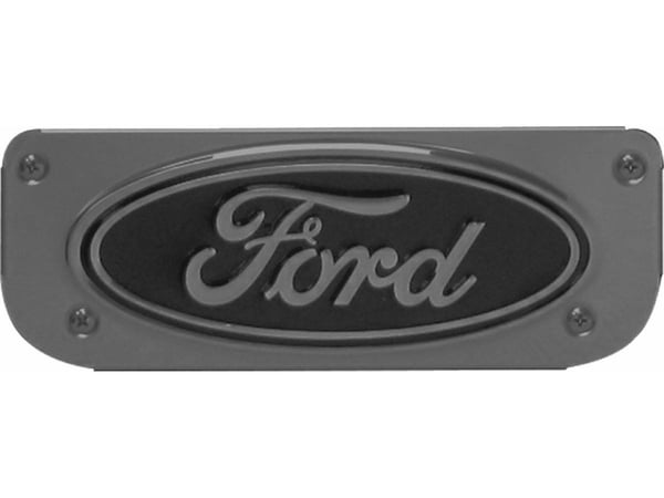 Gunmetal Ford Logo Single Plate With Screws For 10"
