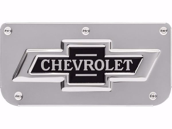 Single Chevy Classic Logo Plate with Screws For 12" Flap