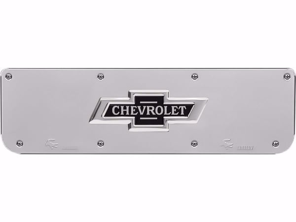 Single Chevy Classic Logo Plate with Screws For 19"/21" Dually