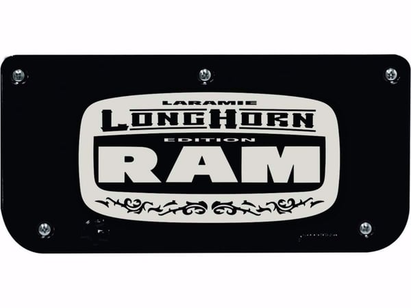 Single Longhorn with Black Wrap Plate With Screws For 12" Flaps