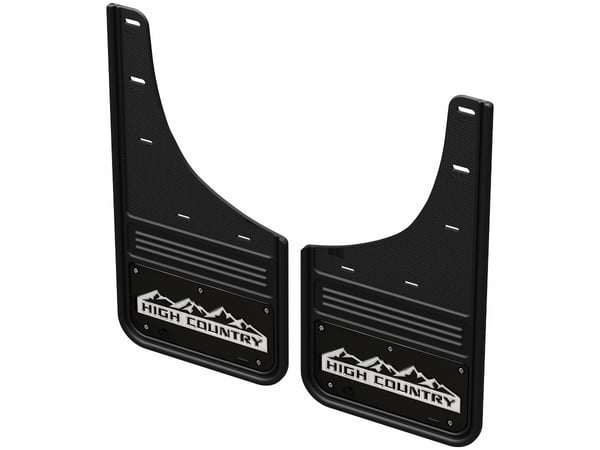 High Country Logo With Black Wrap No-Drill Front Mud Flaps