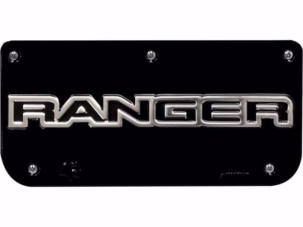 Ford Ranger Logo with Black Wrap Plate with Screws for 12" Flap