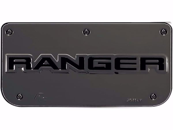 Ford Ranger Logo Plate with Gunmetal Finish Plate for 12"