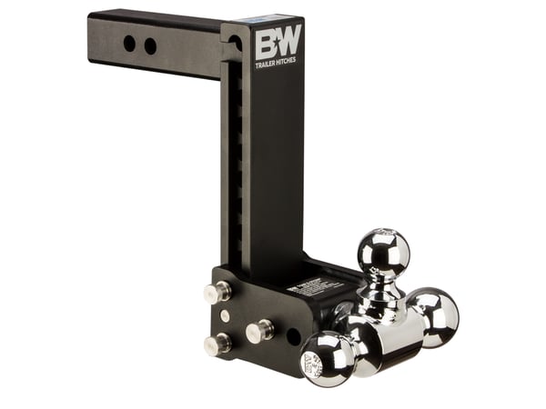B&W Tow & Stow Adjustable Tri Ball Mount
