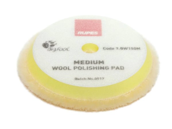 Rupes 5.75"/145mm Medium Yellow Wool Polishing Pad