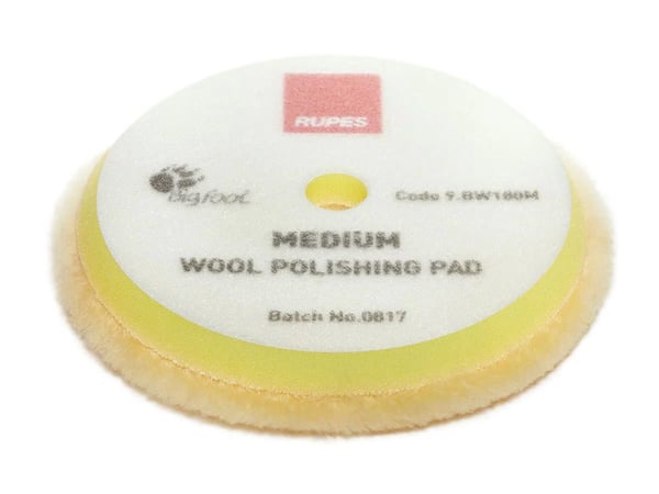 Rupes 6.75"/170mm Medium Yellow Wool Polishing Pad