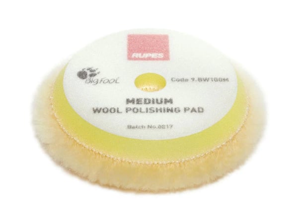 Rupes 3.5"/90mm Medium Yellow Wool Polishing Pad