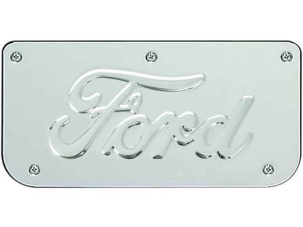 Single Ford Script Plate With Screws For 12" Flap