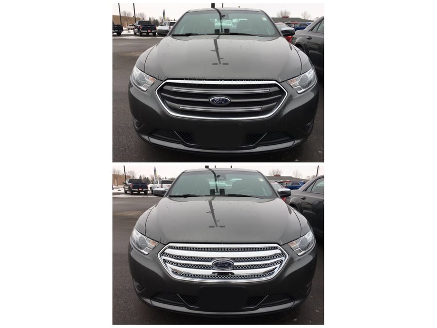 Gloss Black Patented Grille Overlay for Ford Taurus