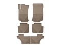 Picture of WeatherTech All-Weather Floor Mats - Front, Rear & 3rd Row - Tan