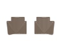 Picture of WeatherTech All-Weather Floor Mats - Rear - Tan