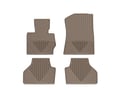 Picture of WeatherTech All-Weather Floor Mats - 1st & 2nd Row - Tan