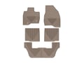 Picture of WeatherTech All-Weather Floor Mats - Front, Rear & 3rd Row - Tan