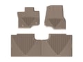 Picture of WeatherTech All-Weather Floor Mats - 1st & 2nd Row - Tan