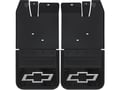 Picture of Truck Hardware Gatorback Black Wrap Bowtie Mud Flaps - Rear - 2014-2018 Chevy Silverado