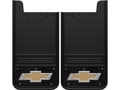 Picture of Truck Hardware Gatorback 12"x23" Black Wrap Gold Bowtie Mud Flaps