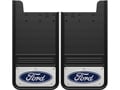 Picture of Truck Hardware Gatorback 12"x23" Blue Ford Oval Mud Flaps - Aluminum Screws