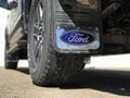 Picture of Truck Hardware Gatorback 12"x26" Blue Ford Oval Mud Flaps - Aluminum Screws