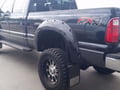 Universal 12"x1.5" Bevel Offset Mud Flap Brackets - Black Powder Coated