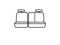 Picture of Covercraft Carhartt SeatSaver Custom Second Row Seat Covers - Gravel