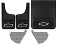 Chevy Silverado 3500HD Bowtie With Black Wrap Gatorback Dually Mud Flap Se