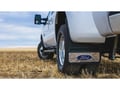Picture of Truck Hardware Gatorback 21"x24" Dually Blue Ford Oval Mud Flaps - Aluminum Screws