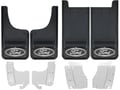Ford F250 F350 Black Wrap Oval Gatorback Mud Flap Set