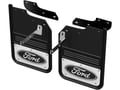 Picture of Truck Hardware Gatorback Black Ford Oval Mud Flaps - Front Pair - Fits 2017-2026 Ford F-450