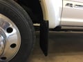 Picture of Truck Hardware Gatorback Black Wrap Ford Oval Mud Flaps - Front Pair - Fits 2017-2026 Ford F-450