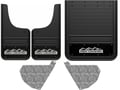 Chevy Silverado 3500HD High Country Black Wrap Gatorback Dually Mud Flap Set