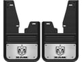 Ramhead Logo Gatorback No Drill Front Mud Flaps - with OEM Flares