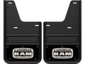 Gatorback 12"x20" RAM Longhorn with Black Wrap Logo No Drill Rear Mud Flaps