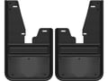 Gatorback Gunmetal Finish Plate No Drill Mud Flap - with OEM Flares