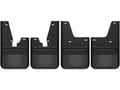 Gatorback Gunmetal Finish Plate No Drill Mud Flap Set - with OEM Flares