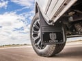 Gatorback RAM Ramhead Logo with Black Wrap No Drill Front Mud Flaps - without OEM fender flares