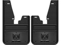 Gunmetal Finish Ramhead Logo No Drill Mud Flap Set - with OEM Flares