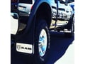Gatorback 12"x20" Ramhead Horizontal Logo No Drill Rear Mud Flaps