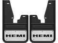 Gatorback Hemi Logo No Drill Front Mud Flaps - with OEM Fender Flares