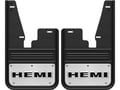 Gatorback Hemi Logo No Drill Front Mud Flaps - without OEM fender flares