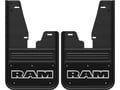 RAM Text with Black Wrap Gatorback No Drill  Front Mud Flap