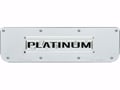 Single Platinum Logo Plate