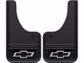 Gatorback 10"x18" Bowtie Black with Black Wrap Cut Mud Flaps