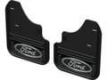 Picture of Truck Hardware Gatorback Black Wrap Ford Oval Mud Flaps - Rear Pair - Fits 2015-2018 Ford Edge
