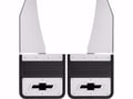 Picture of Truck Hardware Gatorback Black Bowtie Mud Flaps - 14" Wide - Stainless Steel Brackets