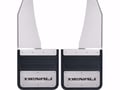 Picture of Truck Hardware Gatorback "Denali" Logo Mud Flaps - 14" Wide - Stainless Steel Brackets