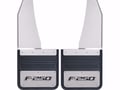 Picture of Truck Hardware Gatorback "F-250" Logo Mud Flaps - 14" Wide - Stainless Steel Brackets