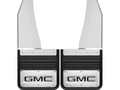 Picture of Truck Hardware Gatorback Black "GMC" Logo Mud Flaps - 14" Wide - Stainless Steel Brackets